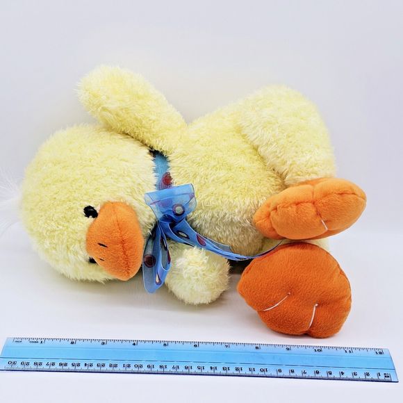 Sugar Loaf Baby Chick Plush Easter Gift Spring Polka Dot Bow Stuffed Animal 11" - Picture 7 of 11